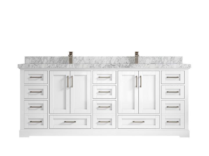 Boston 84 in. W x 22 in. D Double Sink Bathroom Vanity - photo 13