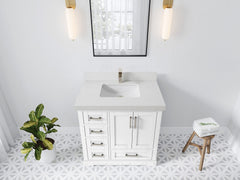 Boston 36 in. W x 22 in. D Center Sink Bathroom Vanity - photo 13