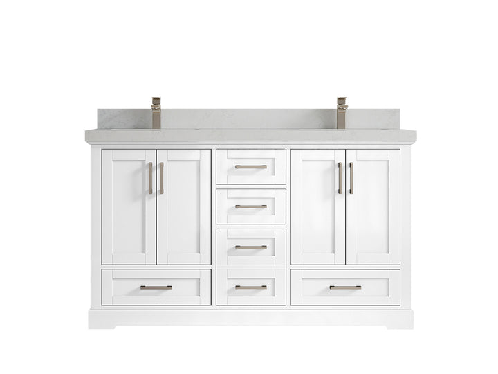 Boston 60 in. W x 22 in. D Double Sink Bathroom Vanity - photo 15