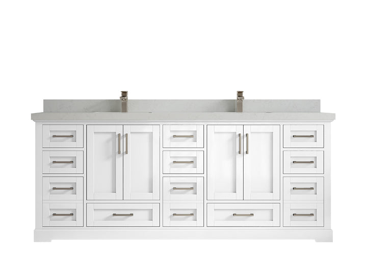 Boston 84 in. W x 22 in. D Double Sink Bathroom Vanity - photo 15
