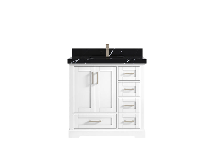 Boston 36 in. W x 22 in. D Center Sink Bathroom Vanity - photo 16