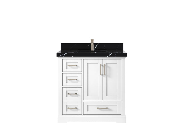 Boston 36" W x 22" D Center Sink Vanity for Modern Bathroom Spaces - photo 16