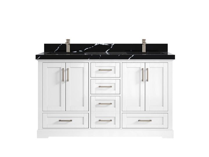 Boston 60 in. W x 22 in. D Double Sink Bathroom Vanity - photo 17