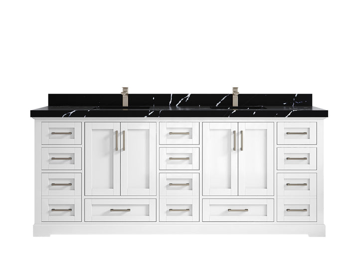 Boston 84 in. W x 22 in. D Double Sink Bathroom Vanity - photo 17
