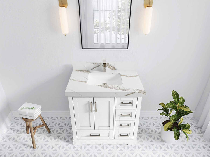 Boston 36 in. W x 22 in. D Center Sink Bathroom Vanity - photo 17