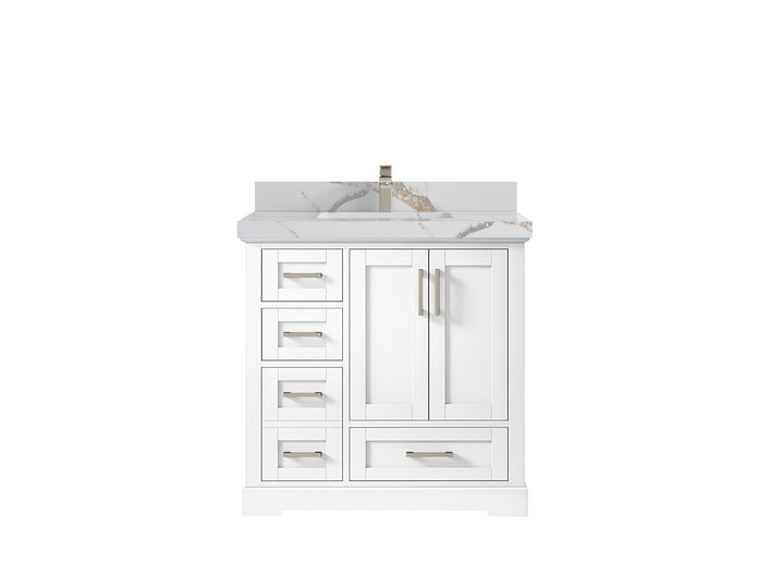Boston 36" W x 22" D Center Sink Vanity for Modern Bathroom Spaces - photo 18