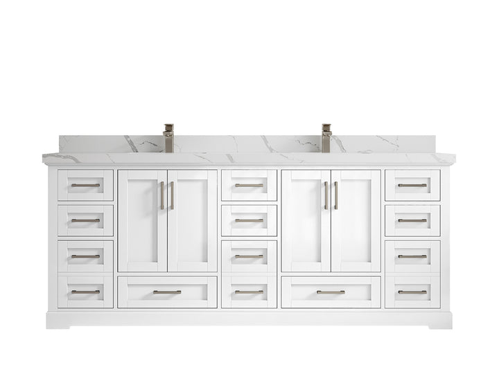 Boston 84 in. W x 22 in. D Double Sink Bathroom Vanity - photo 21
