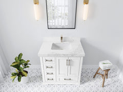 Boston 36 in. W x 22 in. D Center Sink Bathroom Vanity - photo 21