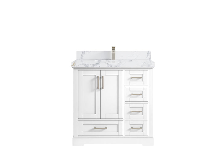 Boston 36 in. W x 22 in. D Center Sink Bathroom Vanity - photo 24