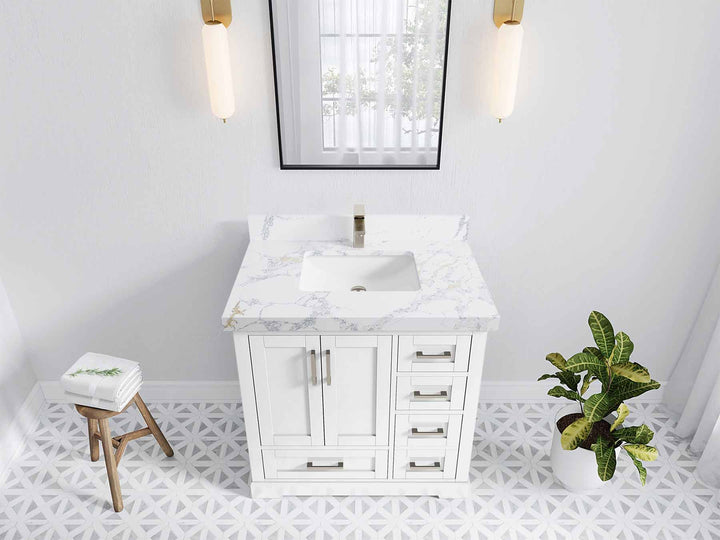 Boston 36 in. W x 22 in. D Center Sink Bathroom Vanity - photo 23