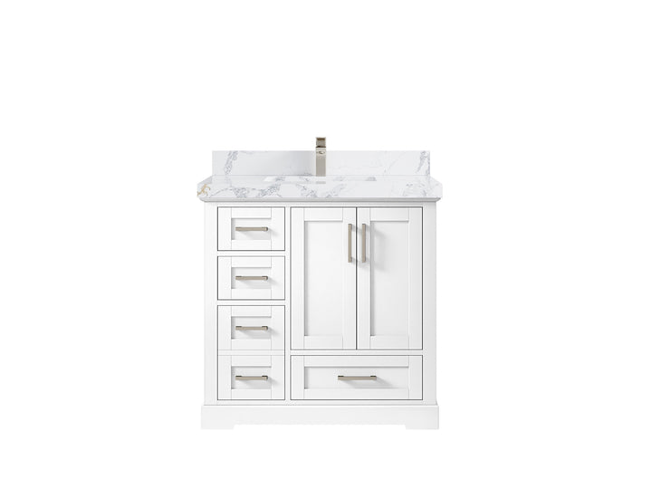 Boston 36" W x 22" D Center Sink Vanity for Modern Bathroom Spaces - photo 24
