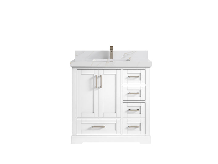 Boston 36 in. W x 22 in. D Center Sink Bathroom Vanity - photo 26