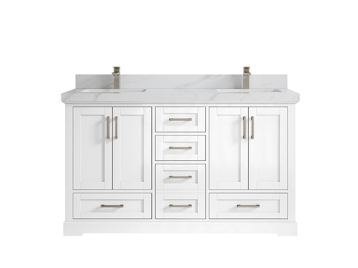 Boston 60 in. W x 22 in. D Double Sink Bathroom Vanity - photo 27