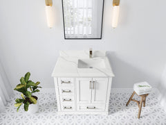 Boston 36 in. W x 22 in. D Right Offset Sink Bathroom Vanity - photo 44