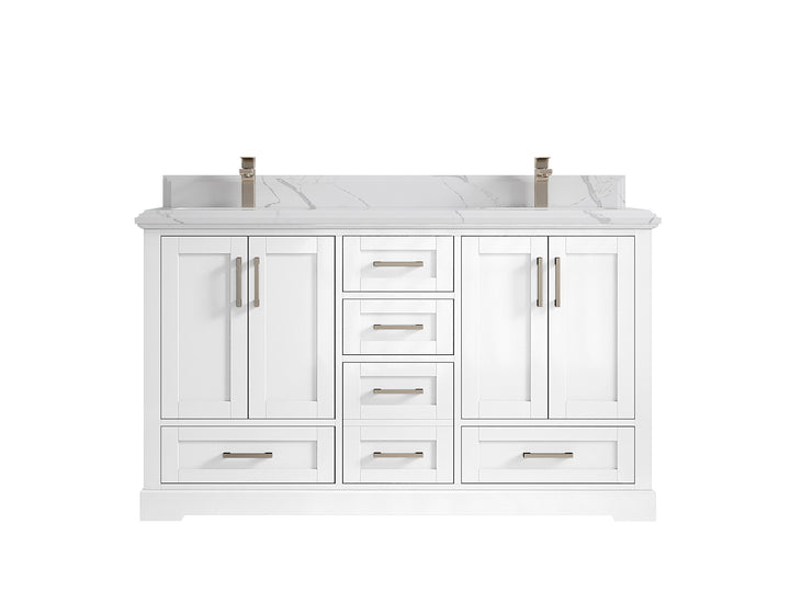 Boston 60 in. W x 22 in. D Double Sink Bathroom Vanity - photo 45