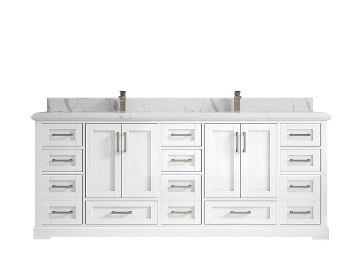Boston 84 in. W x 22 in. D Double Sink Bathroom Vanity - photo 45
