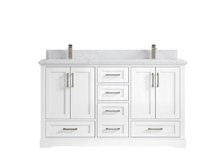 Boston 60 in. W x 22 in. D Double Sink Bathroom Vanity - photo 47