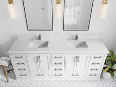 Boston 84 in. W x 22 in. D Double Sink Bathroom Vanity - photo 46