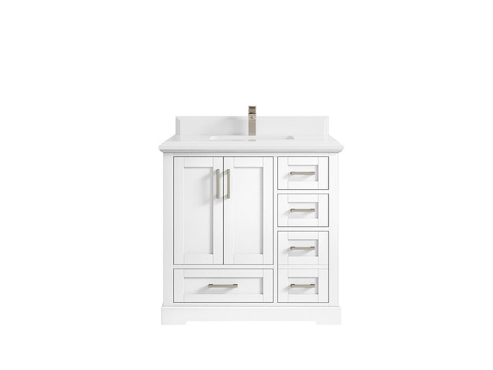 Boston 36 in. W x 22 in. D Center Sink Bathroom Vanity - photo 48