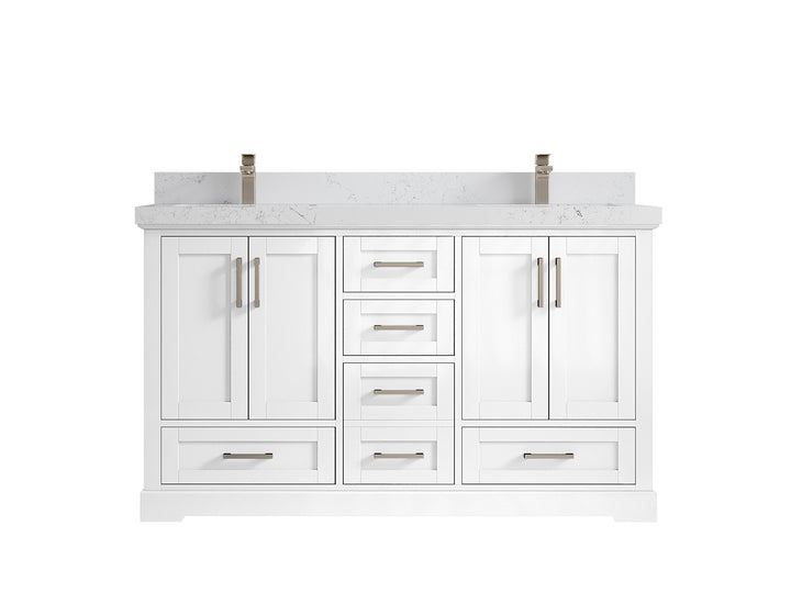 Boston 60 in. W x 22 in. D Double Sink Bathroom Vanity - photo 29