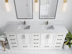 Boston 84 in. W x 22 in. D Double Sink Bathroom Vanity - photo 28