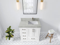 Boston 36 in. W x 22 in. D Right Offset Sink Bathroom Vanity - photo 30