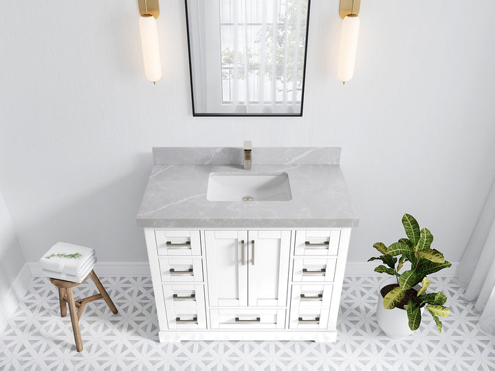 Boston 42 in. W x 22 in. D Single Sink Bathroom Vanity - photo 30