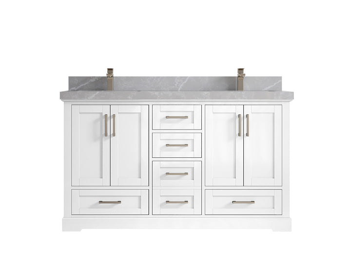 Boston 60 in. W x 22 in. D Double Sink Bathroom Vanity - photo 31