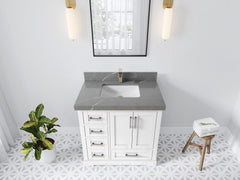 Boston 36 in. W x 22 in. D Center Sink Bathroom Vanity - photo 31