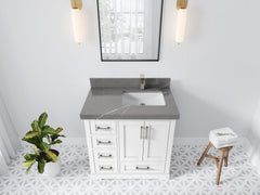 Boston 36 in. W x 22 in. D Right Offset Sink Bathroom Vanity - photo 32