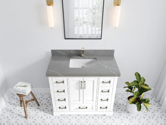 Boston 42 in. W x 22 in. D Single Sink Bathroom Vanity - photo 32