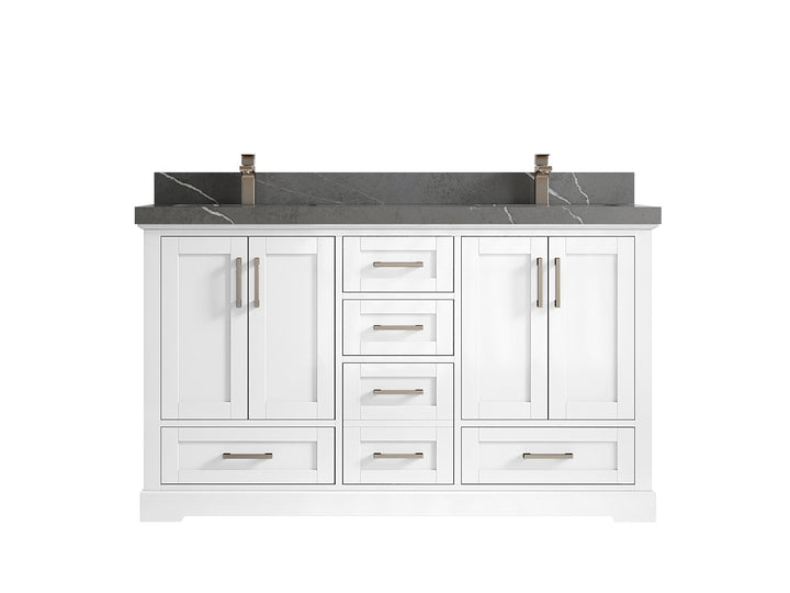 Boston 60 in. W x 22 in. D Double Sink Bathroom Vanity - photo 33