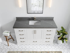 Boston 60 in. W x 22 in. D Single Sink Bathroom Vanity - photo 32