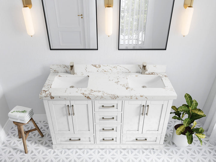 Boston 60 in. W x 22 in. D Double Sink Bathroom Vanity - photo 36