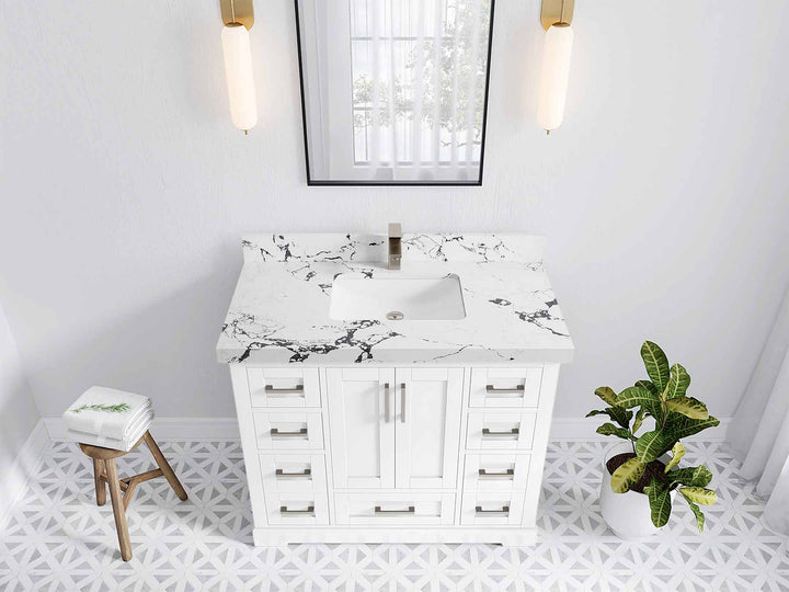 Boston 42 in. W x 22 in. D Single Sink Bathroom Vanity - photo 38