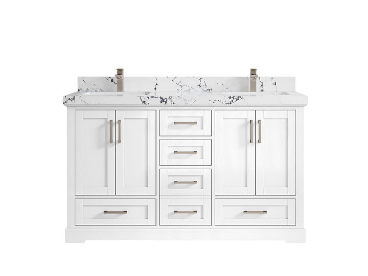 Boston 60 in. W x 22 in. D Double Sink Bathroom Vanity - photo 39