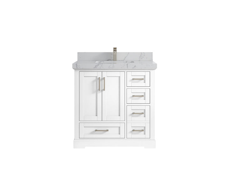 Boston 36 in. W x 22 in. D Center Sink Bathroom Vanity - photo 40