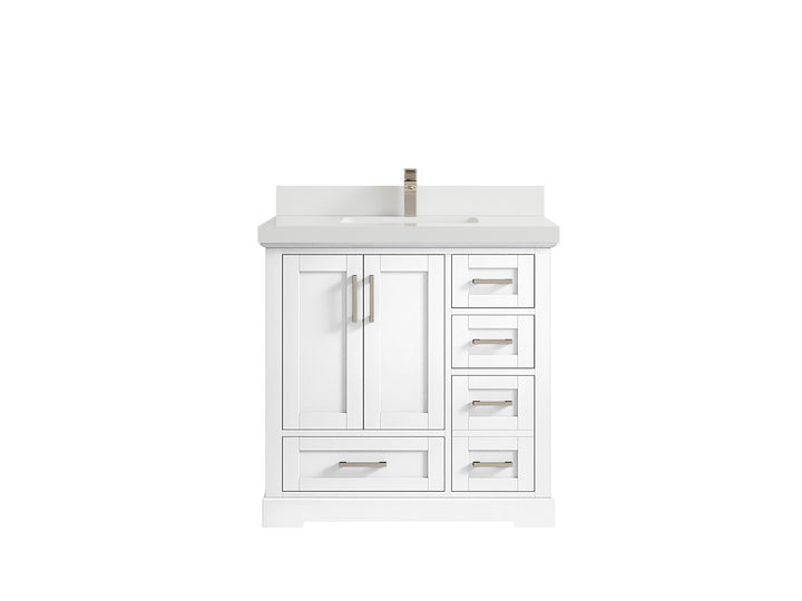 Boston 36 in. W x 22 in. D Center Sink Bathroom Vanity - photo 42