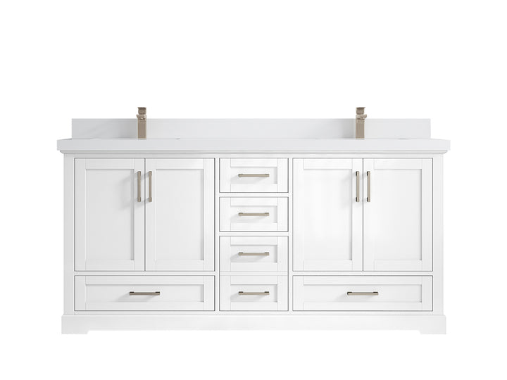 Boston 72 in. W x 22 in. D Double Sink Bathroom Vanity - photo 43