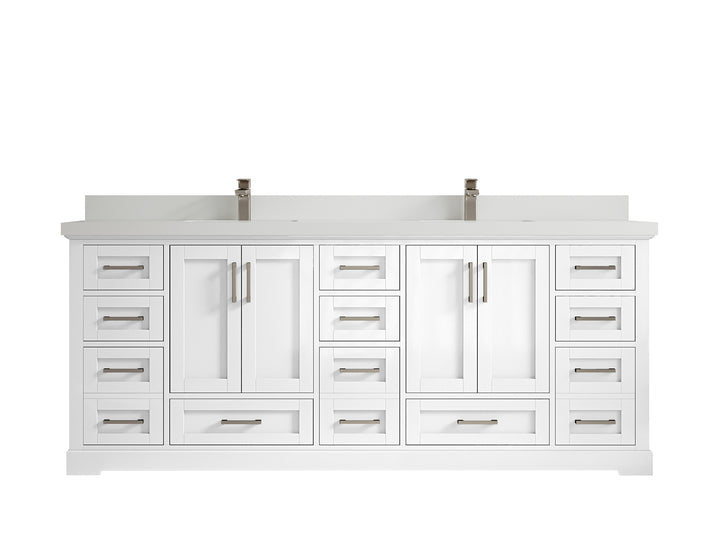 Boston 84 in. W x 22 in. D Double Sink Bathroom Vanity - photo 43