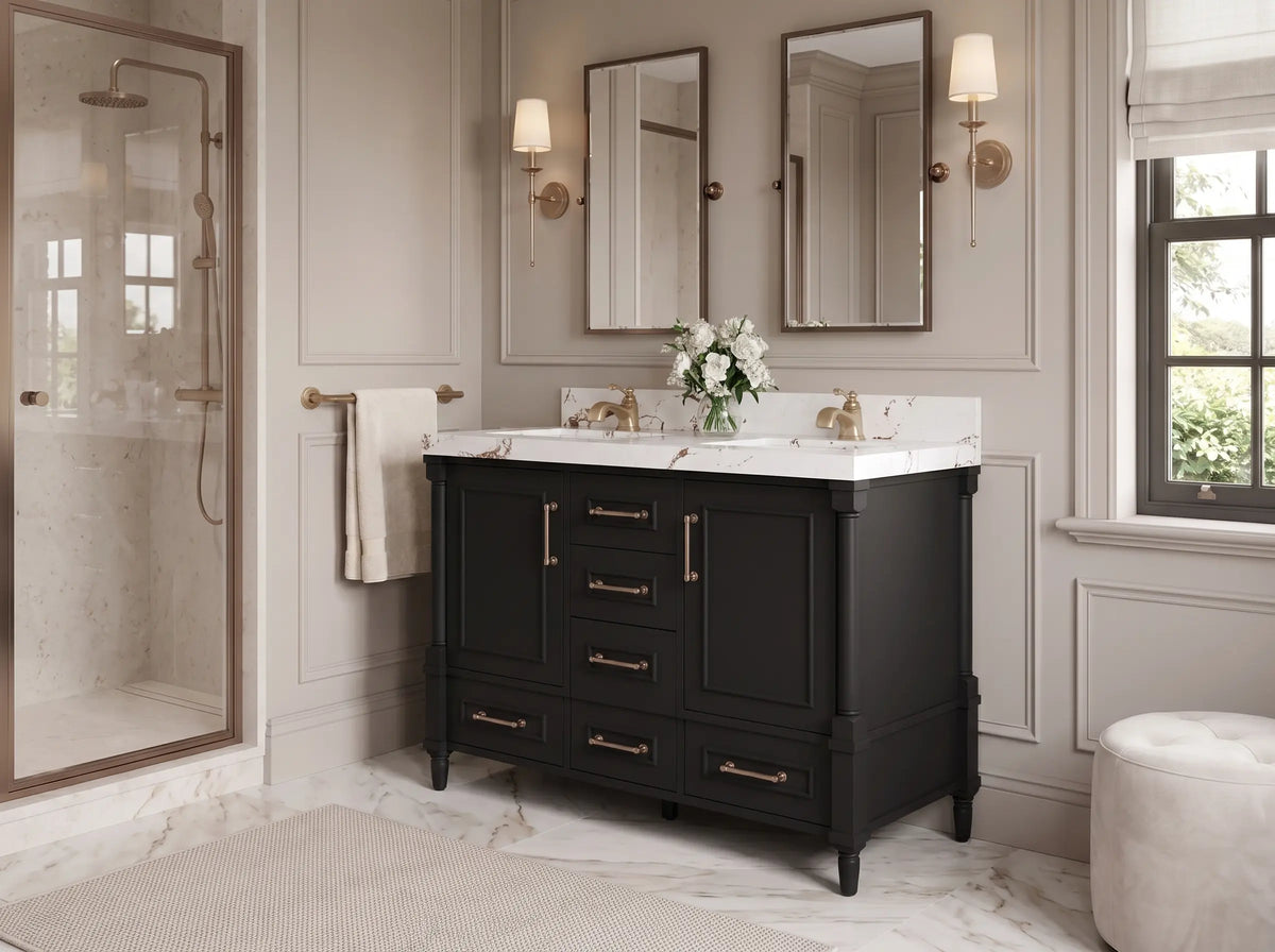 Aberdeen 48 in. W x 22 in. D Double Sink Bathroom Vanity
