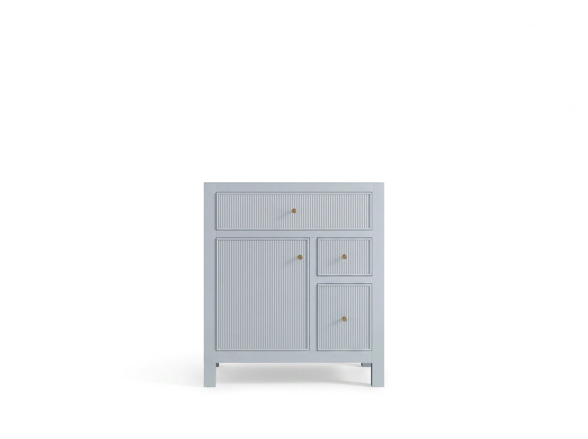 Sonoma 30 in W x 22 in D Reeded Free Standing Single Sink Bathroom Vanity