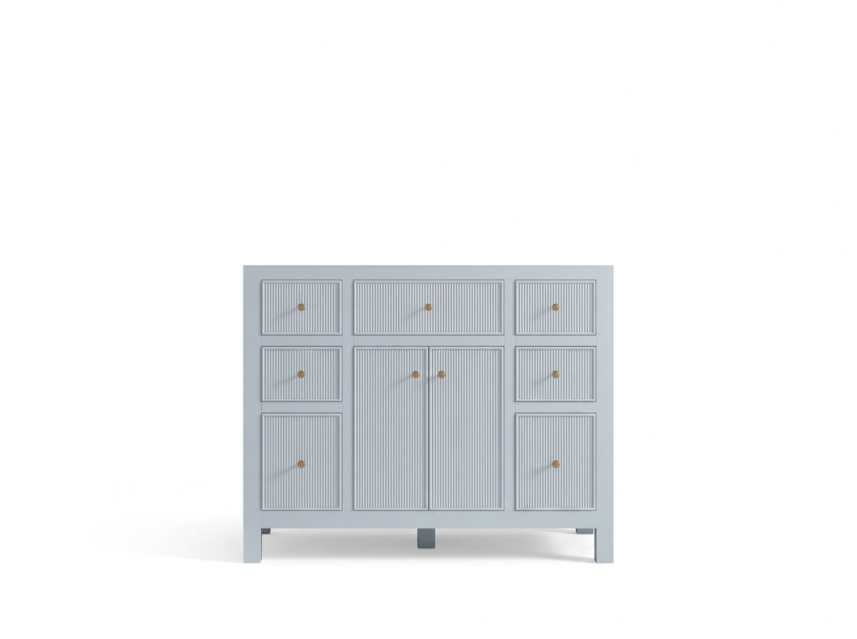 Sonoma 42 in W x 22 in D Free Standing Reeded Single Sink Bathroom Vanity