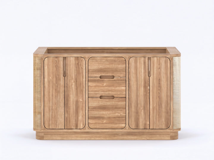 Ventura Teak 60 in. W x 22 in. D Double Sink Bathroom Vanity - photo 11