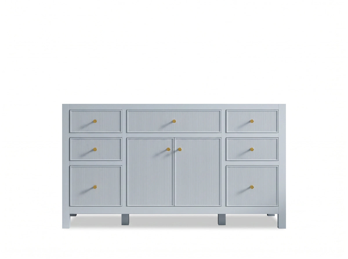 Sonoma 60 in W x 22 in D Free Standing Reeded Single Sink Bathroom Vanity