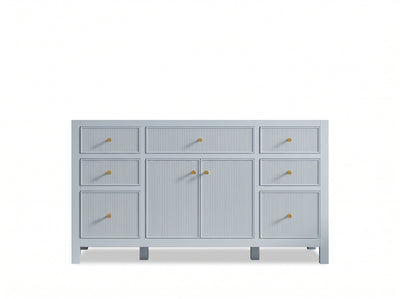 Sonoma 60 in W x 22 in D Free Standing Reeded Single Sink Bathroom Vanity