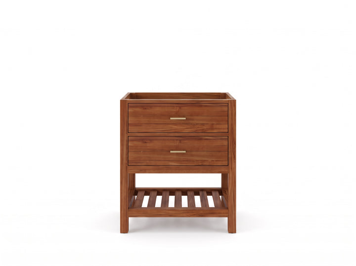 Parker Teak Wood 30 in. W x 22 in. D Single Sink Bathroom Vanity - photo 3