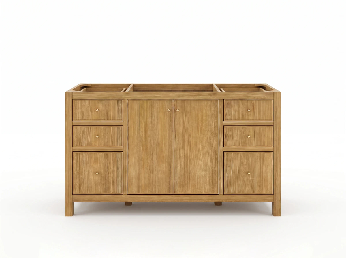 Chicago Teak 60 in. W x 22 in. D Single Sink Bathroom Vanity