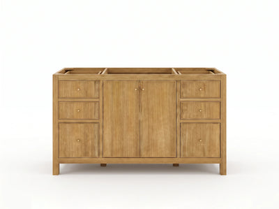 Chicago Teak 60 in. W x 22 in. D Single Sink Bathroom Vanity
