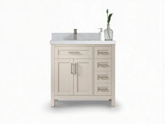 Cambridge 36 in. W x 22 in. D Left Offset Sink Bathroom Vanity - photo 1